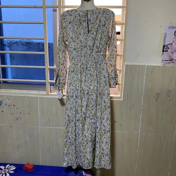 New Lily Brown VTG Future Maxi Dress Inspired By VTG Items Of Decades Floral S/M - Picture 10 of 13